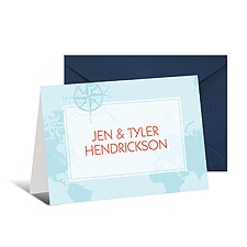 Love Map Note Card and Envelope