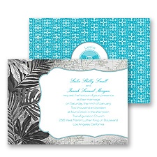 Tropical Destination Wedding Invitation
