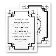 Art Deco Wedding Invitation