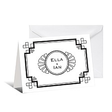 Art Deco Note Card and Envelope