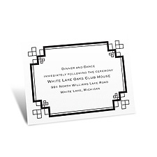 Art Deco Reception Card