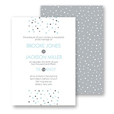 Pretty Dots Wedding Invitation