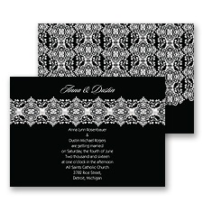 Sophisticated Lace Wedding Invitation
