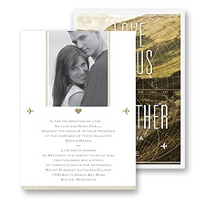 Led By Love Photo Wedding Invitation