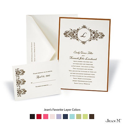 Ecru Layered Invitation