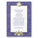 Regal Bar and Bat Mitzvah Invitation