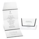 Bold Black Border Seal and Send Wedding Invitation