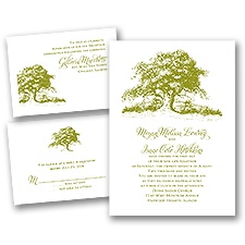 Rustic Tree Wedding Invitation Kit