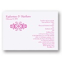 Personal Flourish Wedding Invitation
