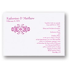 Personal Flourish Wedding Invitation