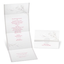 Calla Lily Seal and Send Wedding Invitation