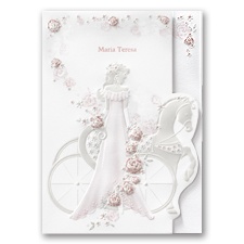 Elegant Carriage Quinceanera Invitation