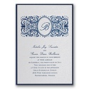 Silver Shimmer Layered Invitation