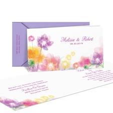 Pastel Posies Wedding Invitation