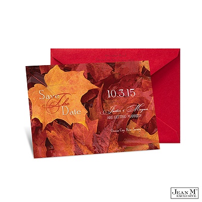 Autumn Leaves Save the Date