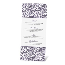Vintage Damask Menu Card