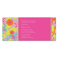 Tropical Floral Wedding Invitation