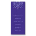 Damask Heart Invitation - Orchid