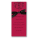Damask Heart Invitation - Velvet