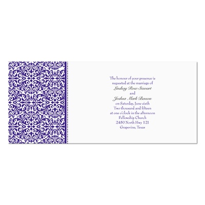 Damask Panel Invitation