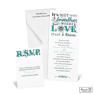 Artistic Poetry Invitation - Peacock