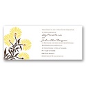Whimsical Floral Invitation - Canary