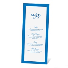 Bold Border Menu Card