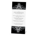 Flowing Filigree Menu Card - Stainless