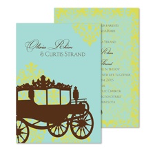 Carriage Ride Wedding Invitation