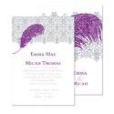 Feather Damask Invitation