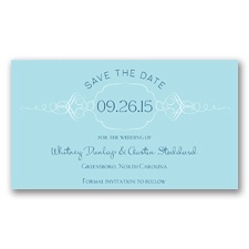 Calligraphy Swirls Save the Date