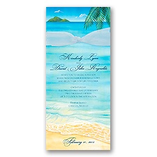 At the Beach Wedding Invitation