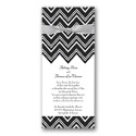 Sleek Chevron Invitation