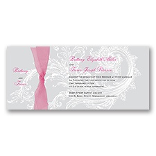 Subtle Swirls Wedding Invitation