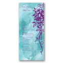 Beautiful Bouquet Invitation - Aqua/Grapevine