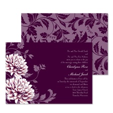 Floral Fantasy Wedding Invitation