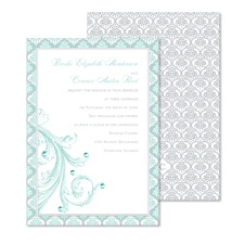Patterned Elegance Wedding Invitation