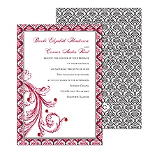 Patterned Elegance Wedding Invitation