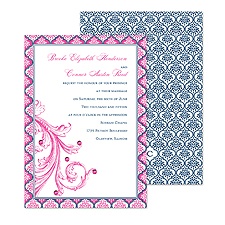 Patterned Elegance Wedding Invitation