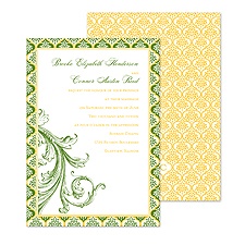Patterned Elegance Wedding Invitation