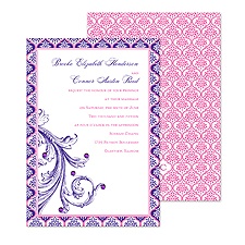 Patterned Elegance Wedding Invitation