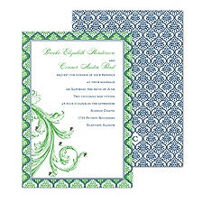 Patterned Elegance Wedding Invitation