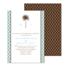 Palm Tree Wedding Invitation