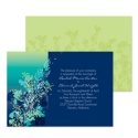 Ombre Garden Wedding Invitation - Pear
