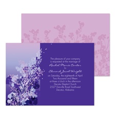 Ombre Garden Wedding Invitation - Freesia
