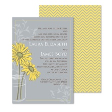 Daisy Daisy Wedding Invitation