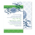 Fine Flourishes Wedding Invitation - Grass