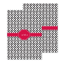 Mosaic Crest Wedding Invitation - Velvet