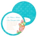 Rosy Accent Wedding Invitation - Palm