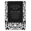 Dramatic Damask Invitation